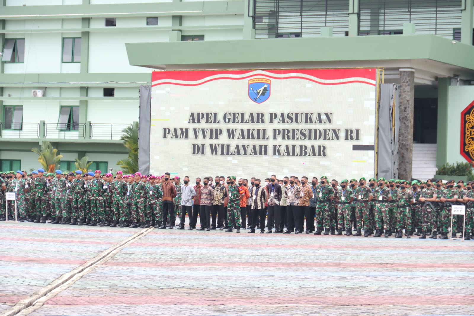Pangdam XII/Tpr Kalbar  Cek Kesiapan Pasukan Pengamanan Kunjungan Wakil Presiden